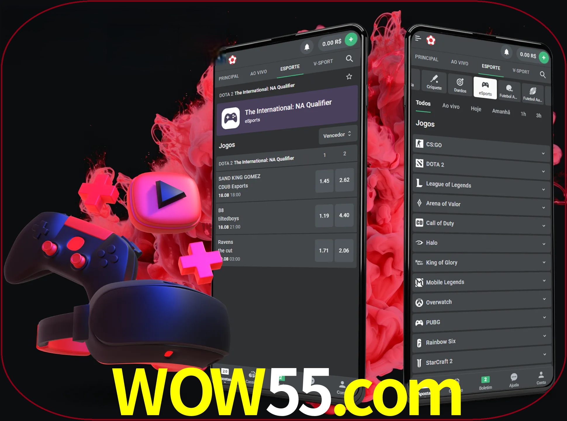 Para ter a aplicação móvel wow55 no seu smartphone, basta descarregar o ficheiro apk e seguir as instruções.
