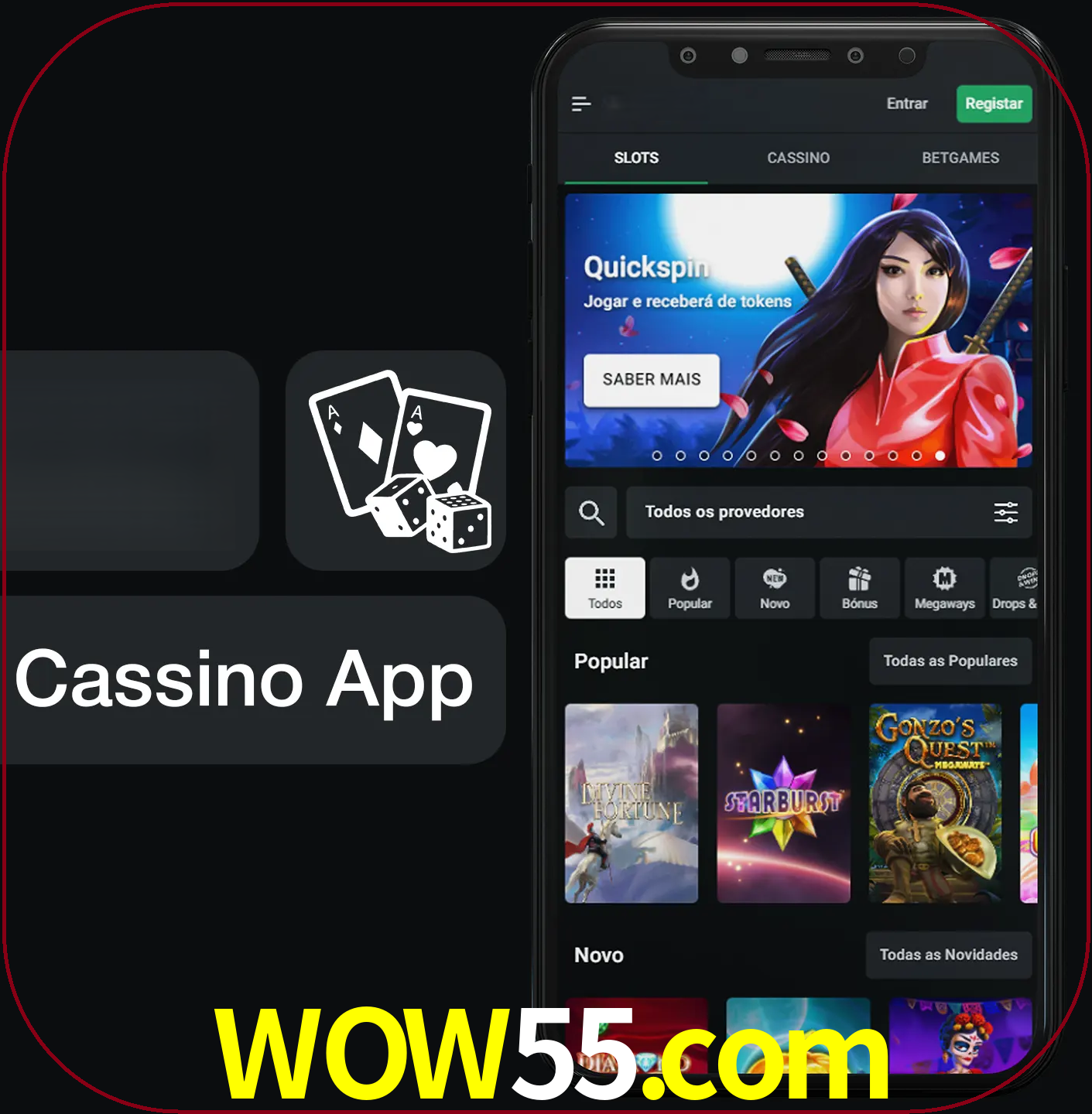 Jogue jogos de cassino e ganhe.